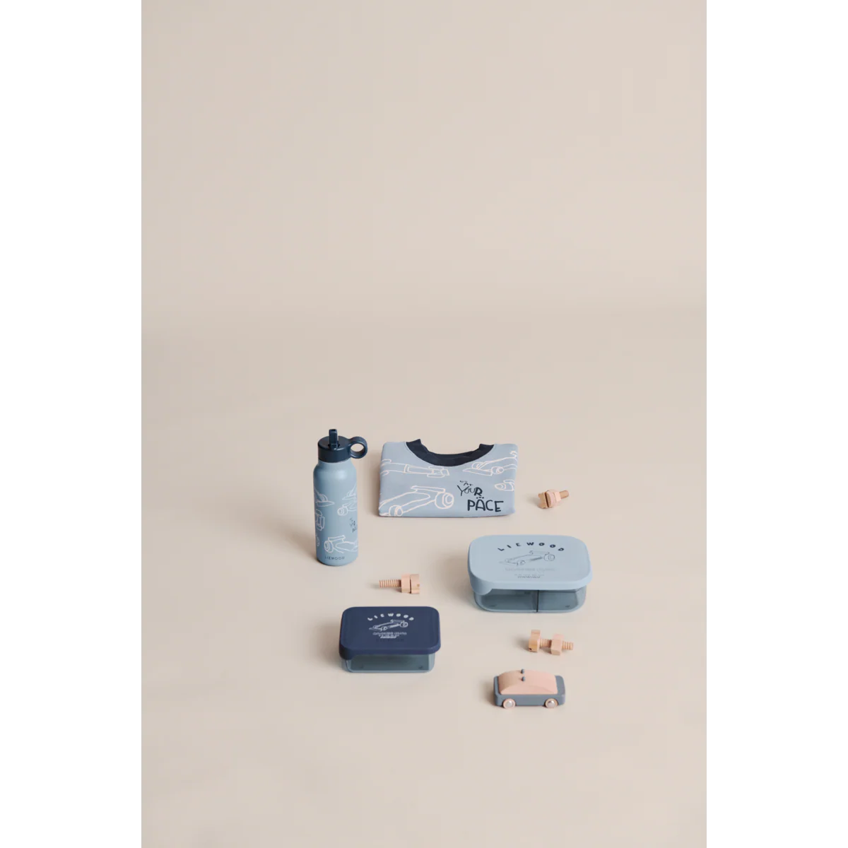 Liewood - water bottle racing cars