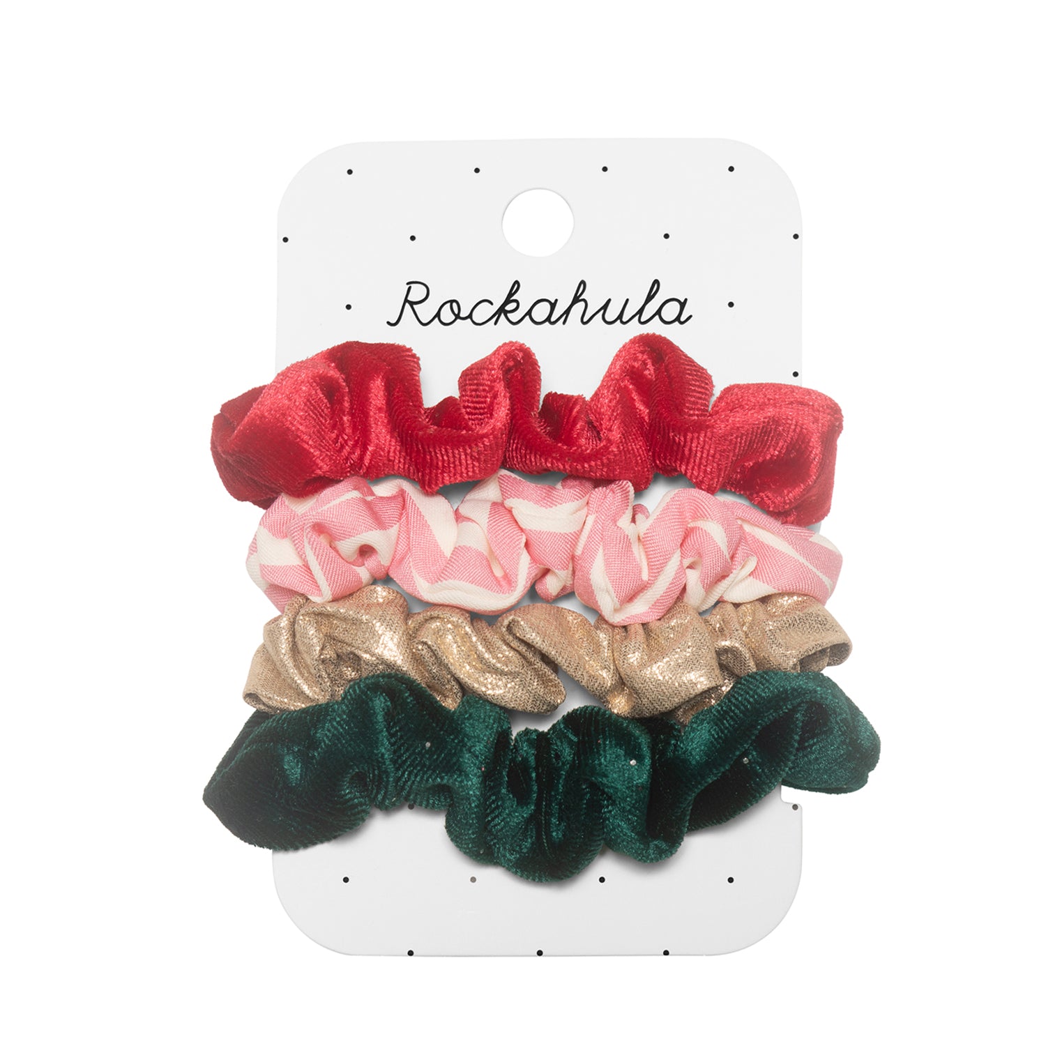 Rockahula - set 4 scrunchies Natale
