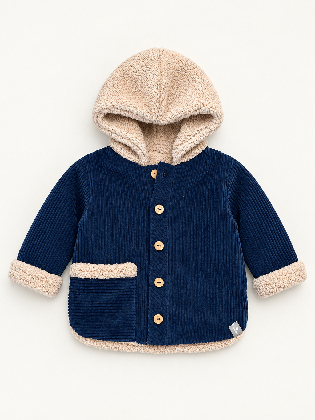 Snug - cappotto teddy blu