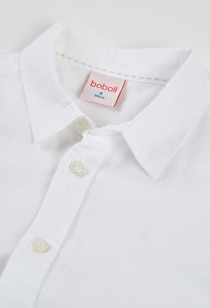 Boboli - camicia bianca lino