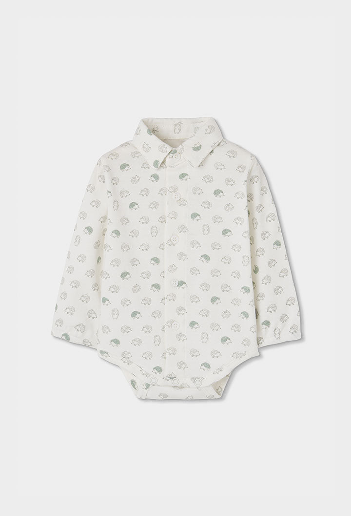 Boboli - set body in fantasia con pantalone velluto