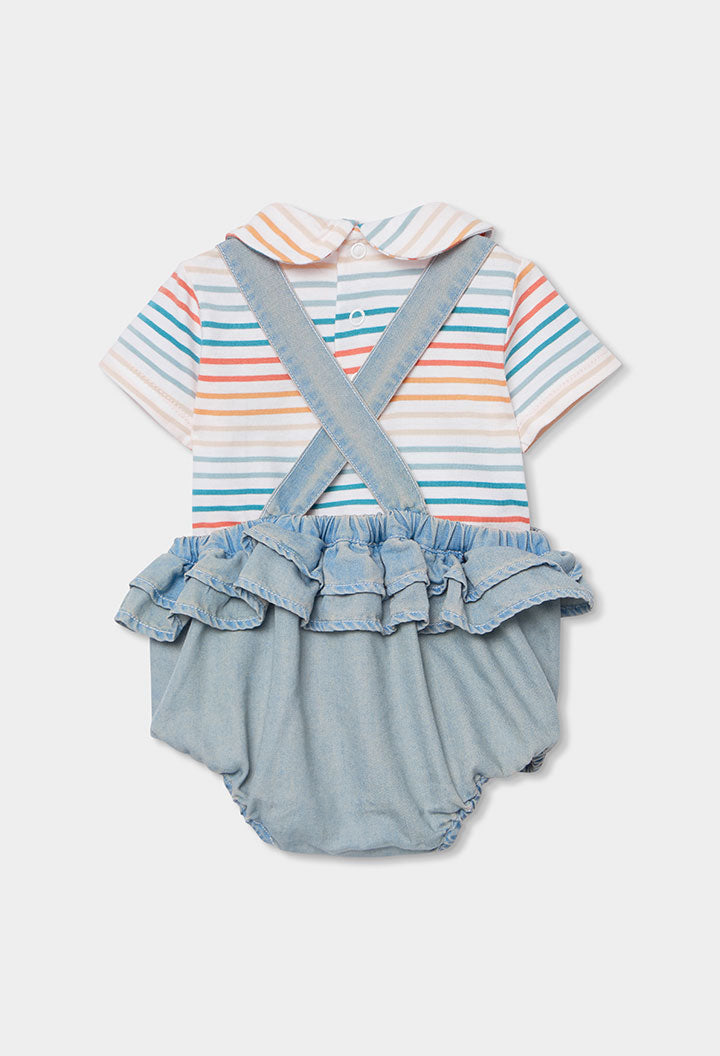 Boboli - set body e pagliaccetto jeans