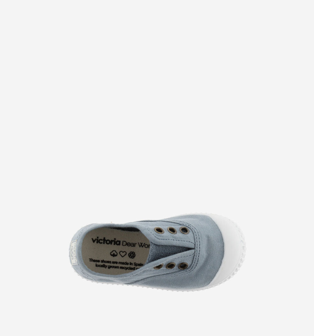 Victoria - slip on azzurro polvere