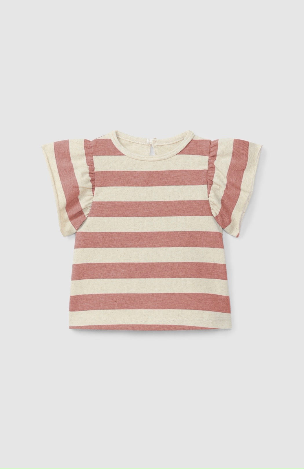 Snug - t-shirt riga terracotta