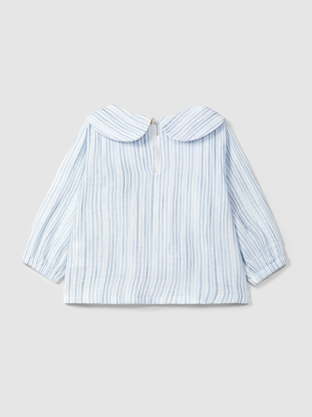 Snug - blusa a righe con colletto ricamato