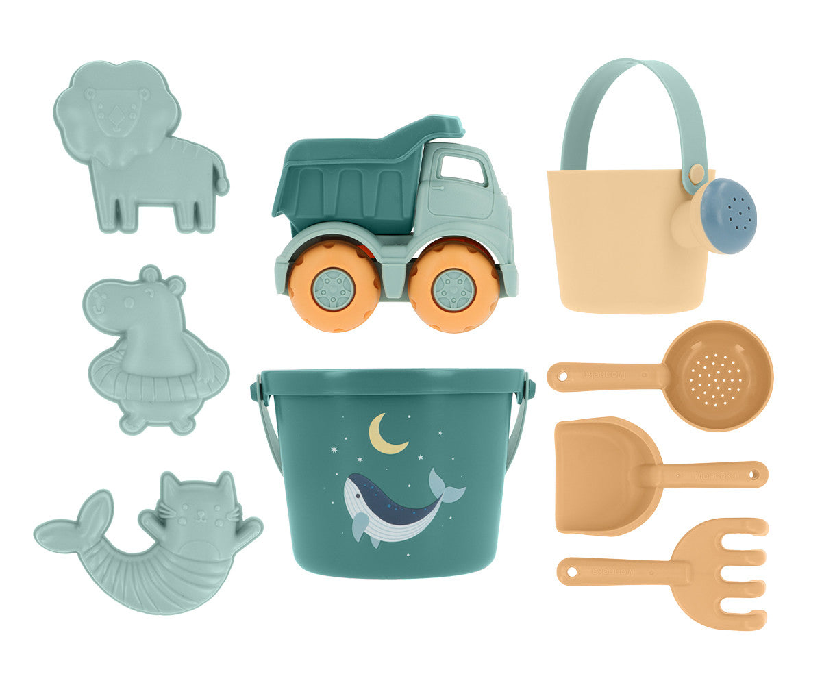 Monneka - set giochi spiaggia verde