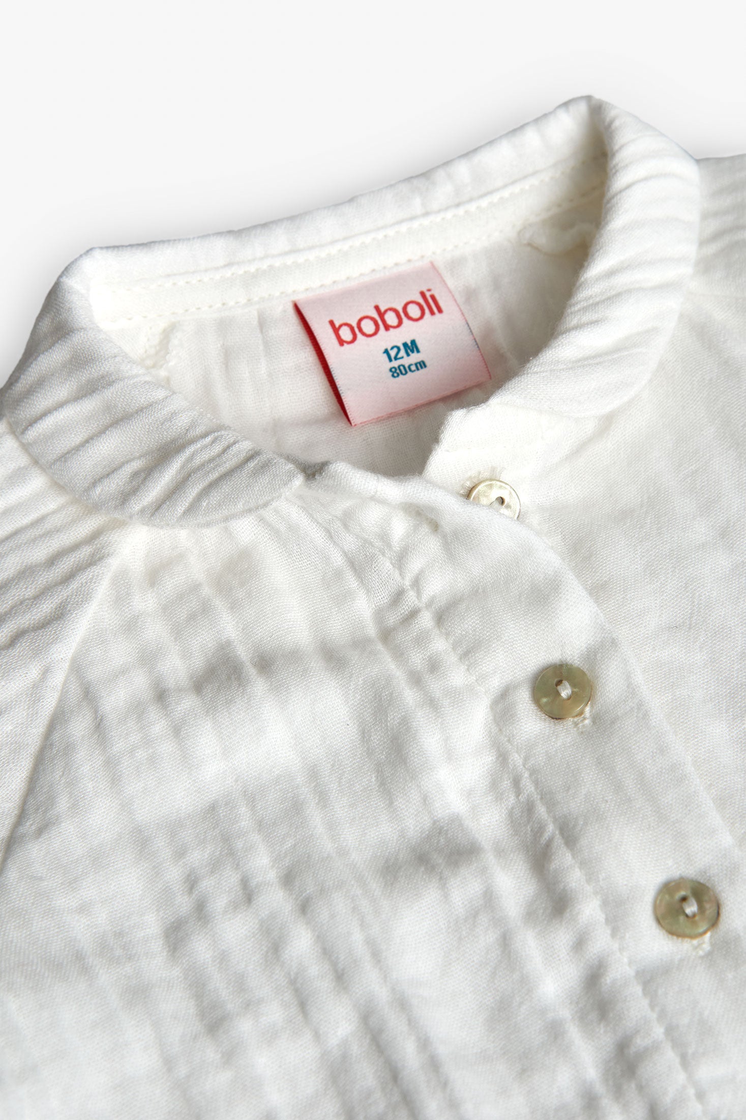 Boboli - camicia mussola bianca