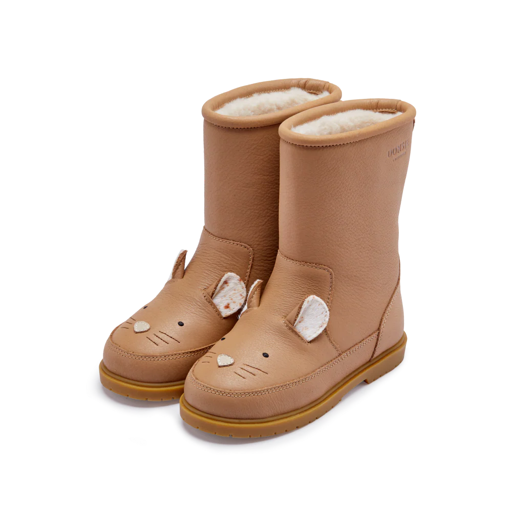 Donsje - Wadudu Exclusive Boots | Mouse | Beige Leather