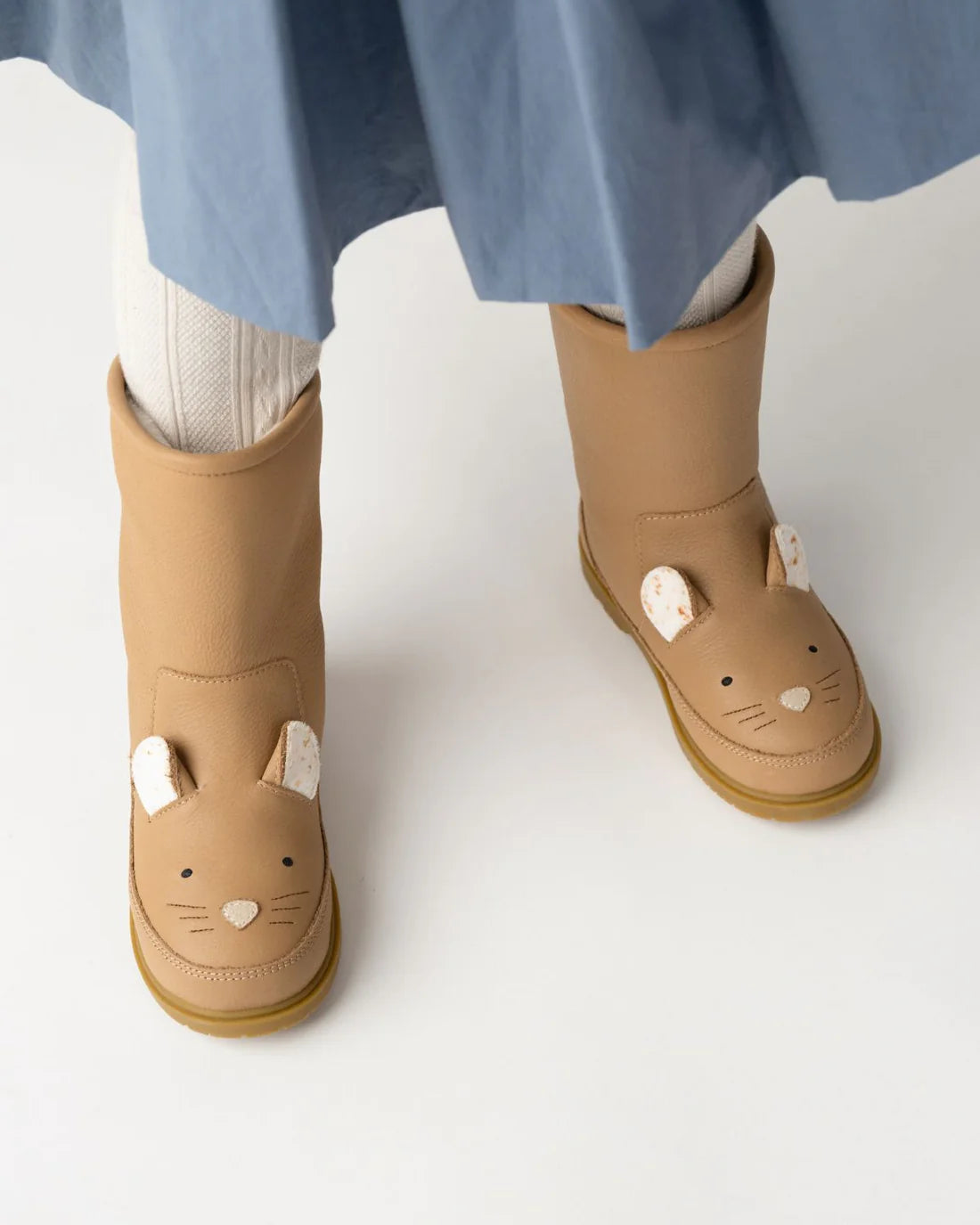 Donsje - Wadudu Exclusive Boots | Mouse | Beige Leather