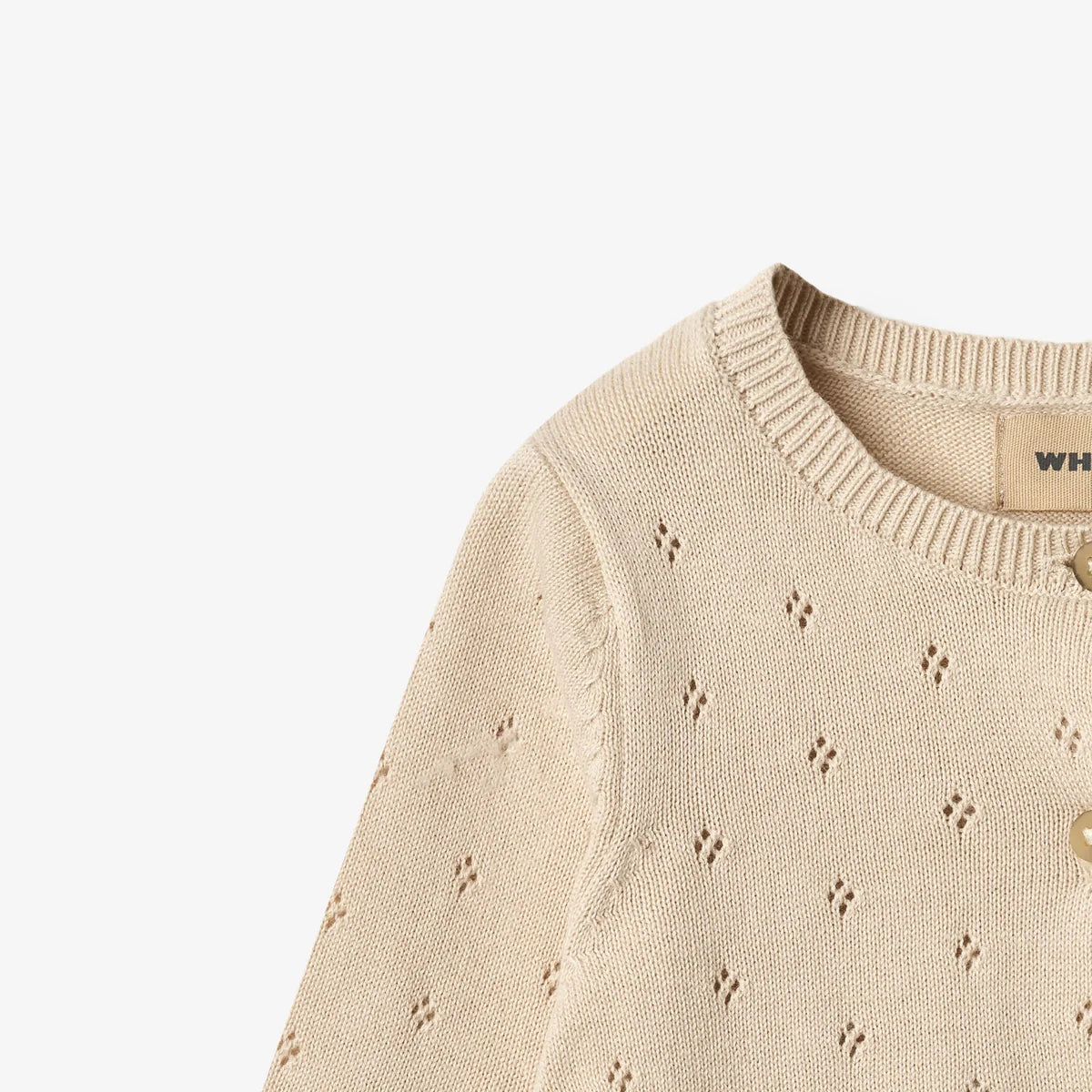 Wheat - cardigan traforato