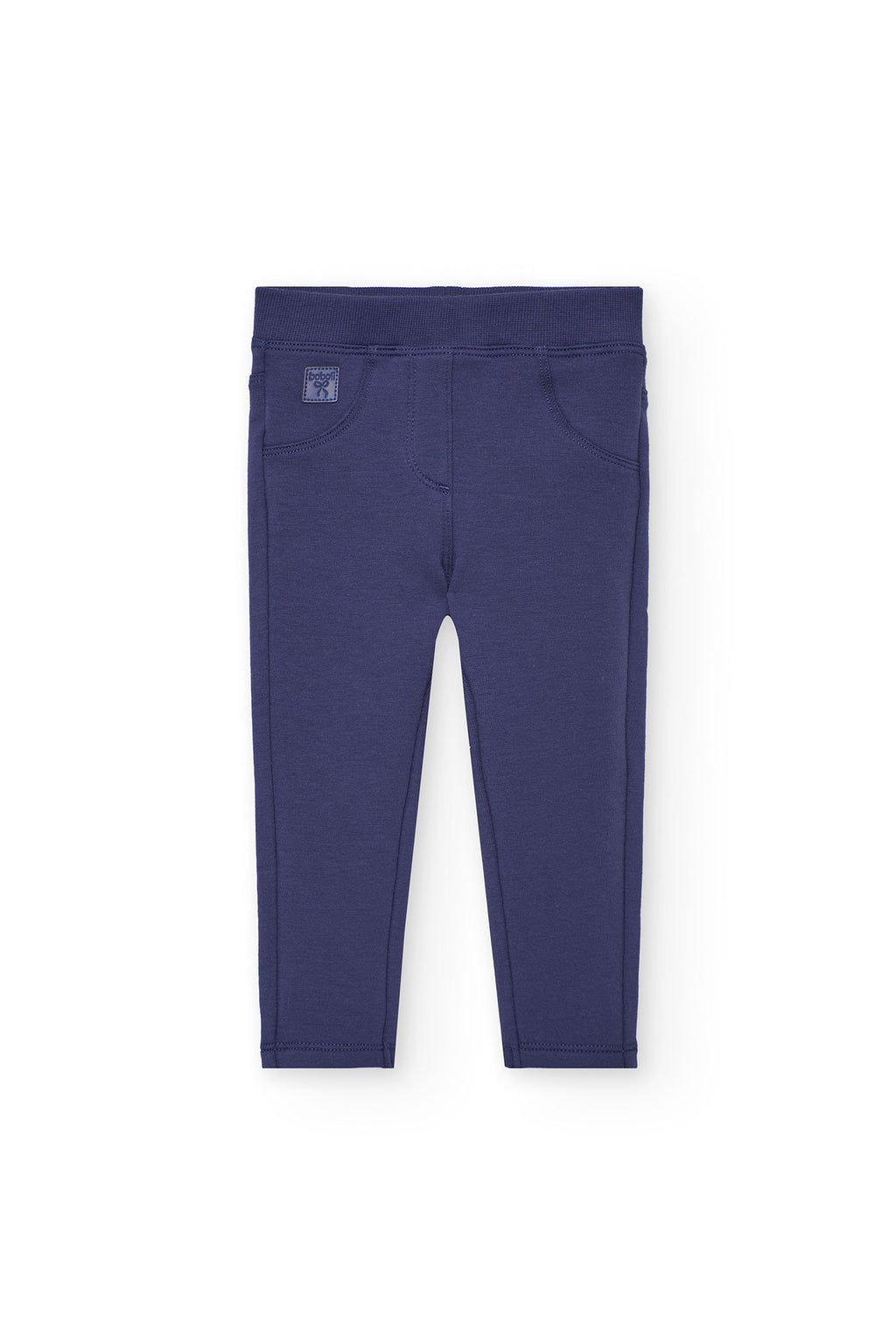 Boboli - leggins effetto jeans viola