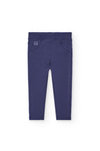 Boboli - leggins effetto jeans viola