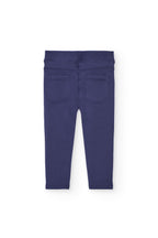 Boboli - leggins effetto jeans viola