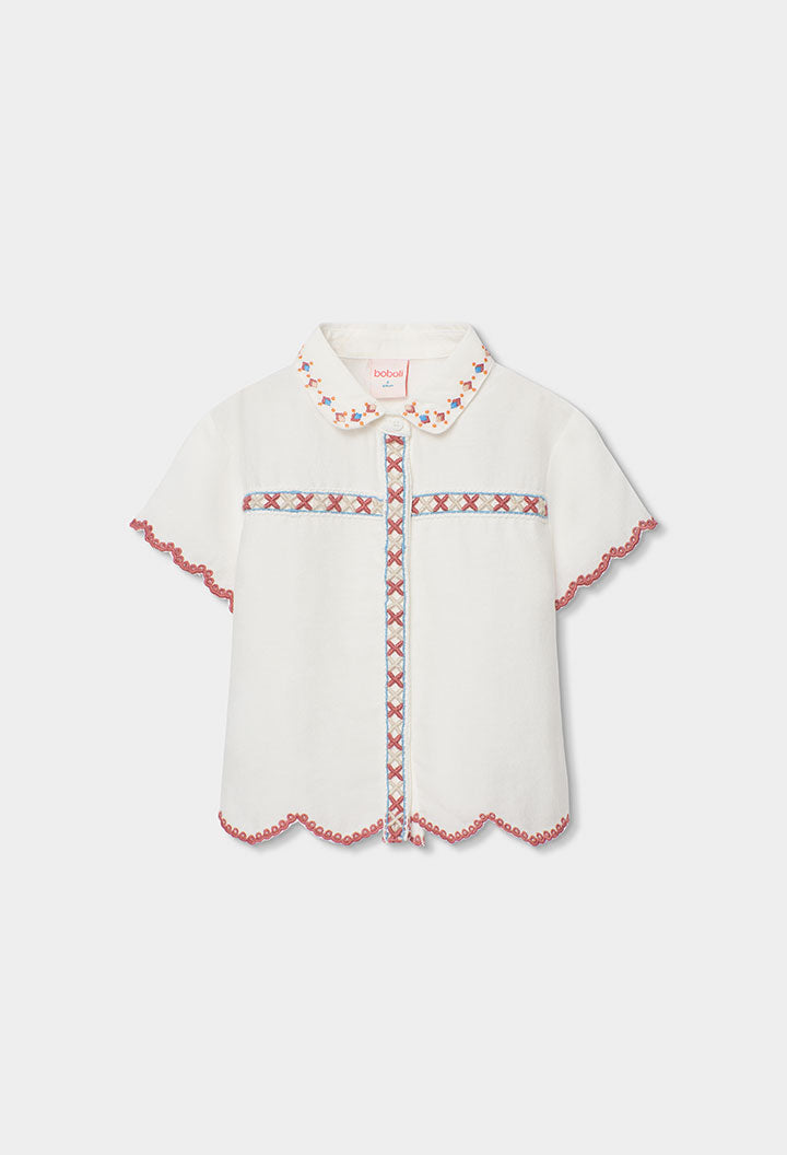 Boboli - blusa con dettagli ricamati