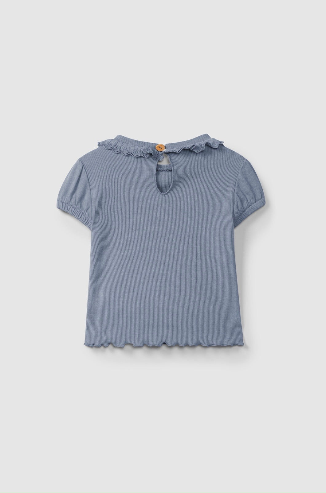 Snug - t-shirt con colletto indigo