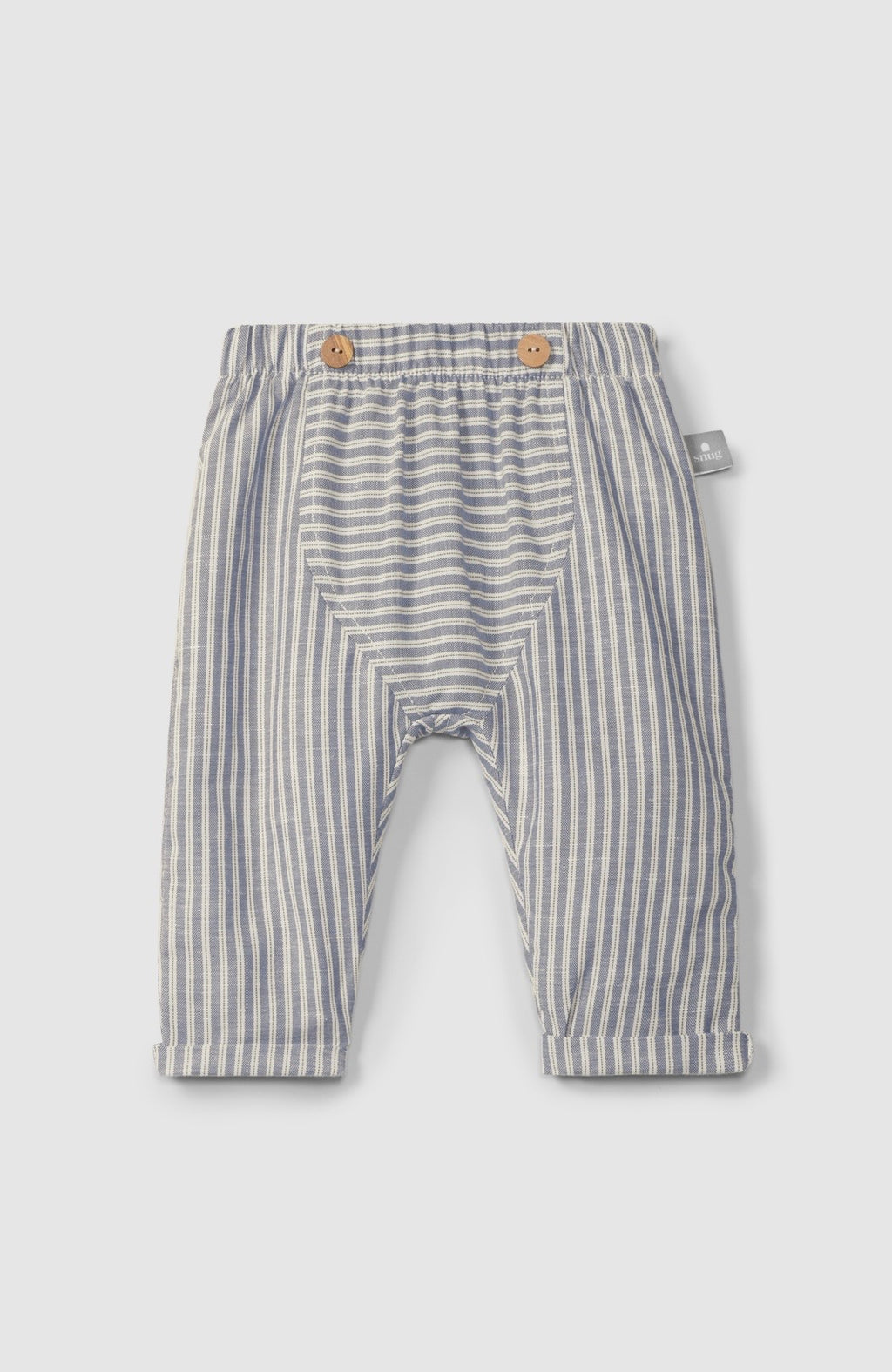 Snug - pantalone righe indigo