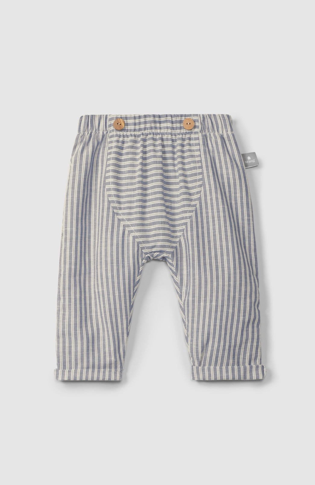 Snug - pantalone righe indigo