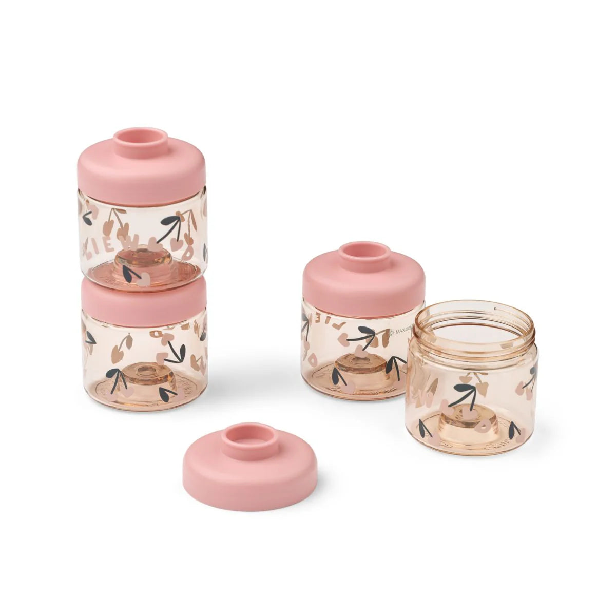 Liewood - contenitori 4pz cherry heart