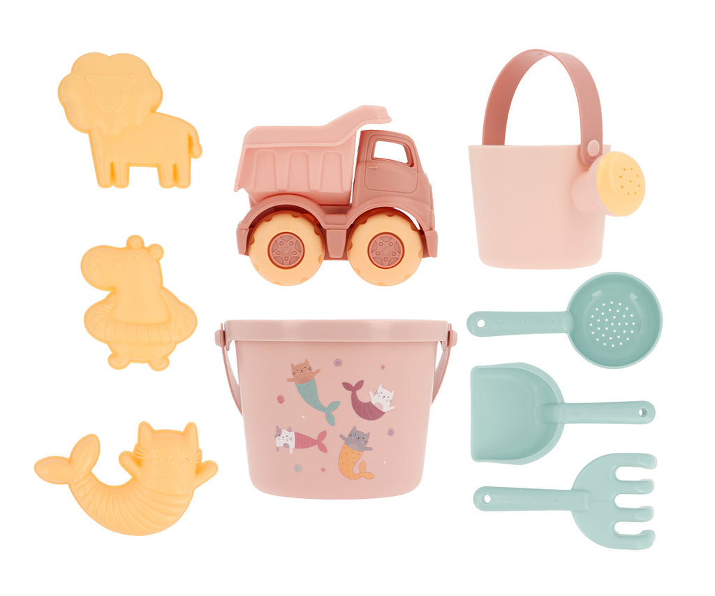 Monneka - set giochi spiaggia rosa