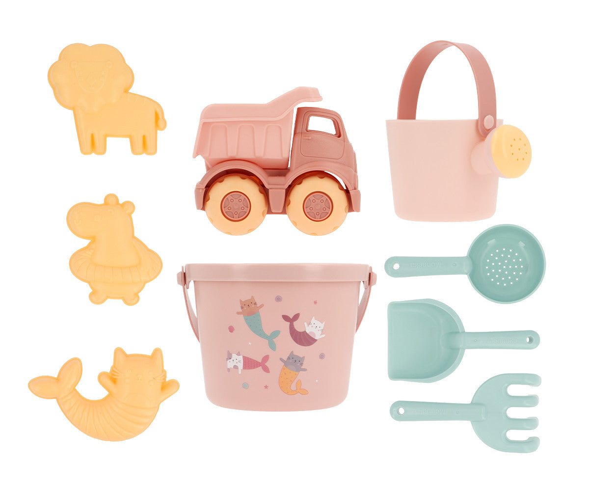 Monneka - set giochi spiaggia rosa