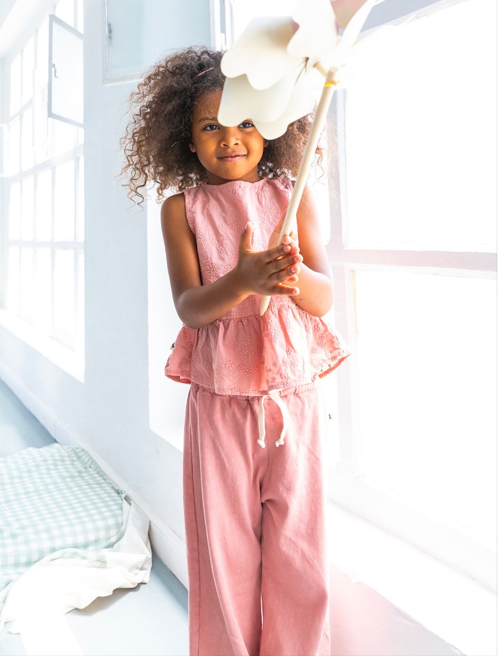 Petit Indi - blusa ricami rosa