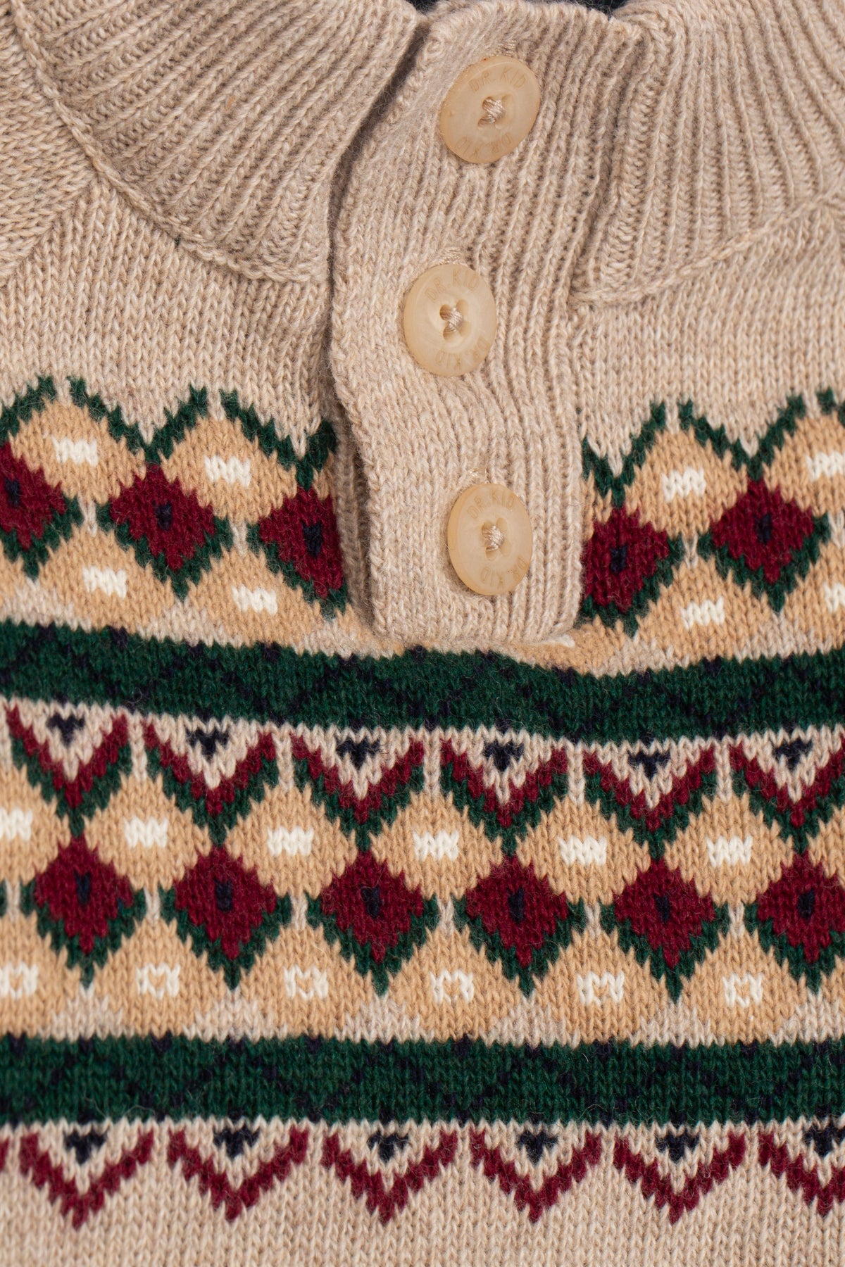 Drkid - maglione jacquard bottoni