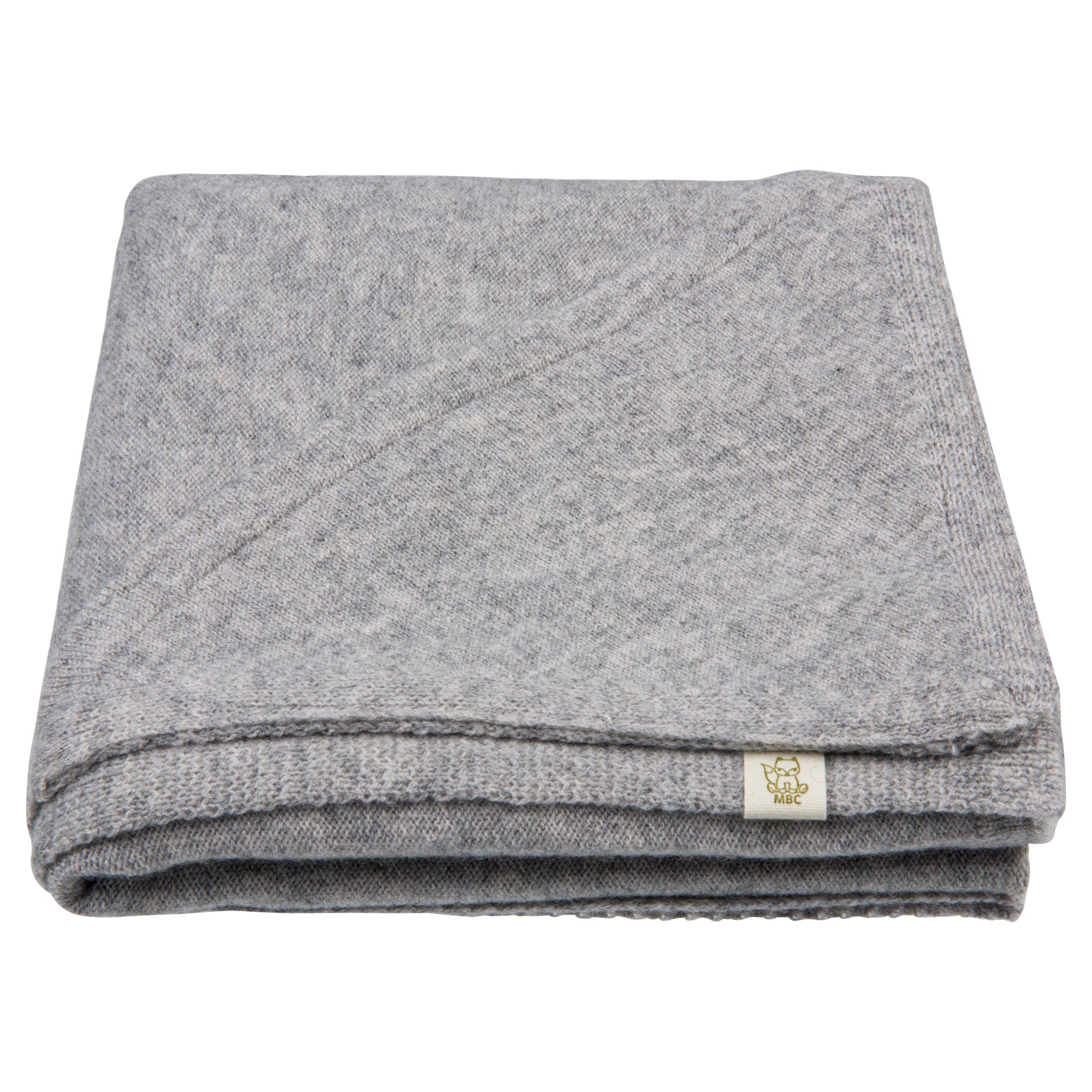 Moalie - copertina grigia in lana e cashmere