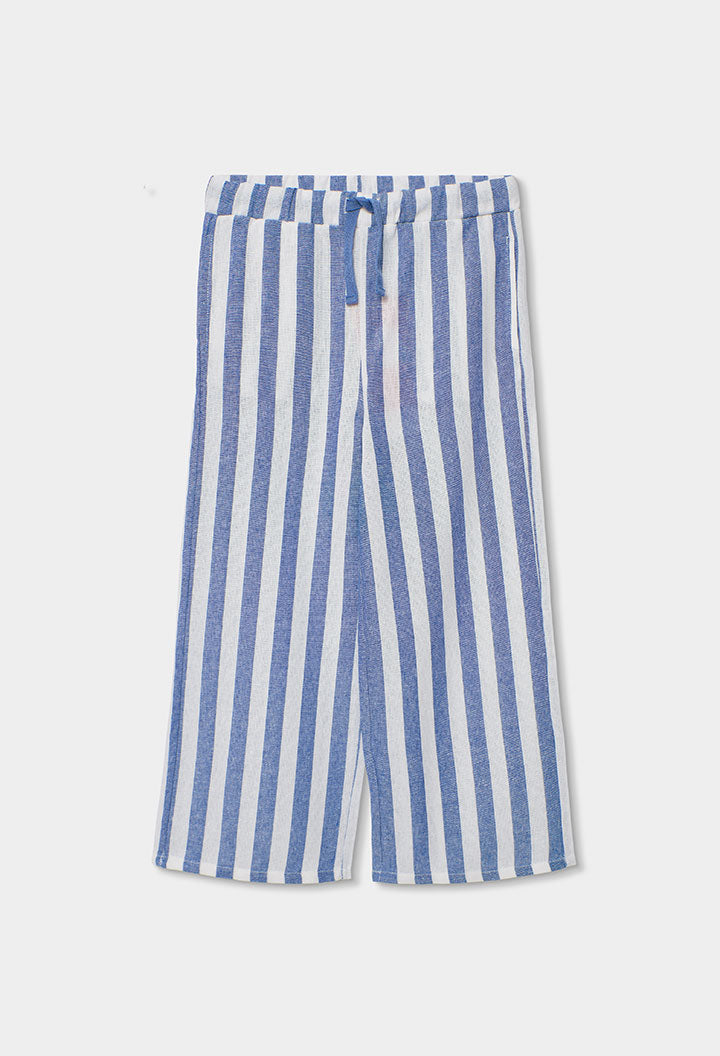 Boboli - pantalone righe blu