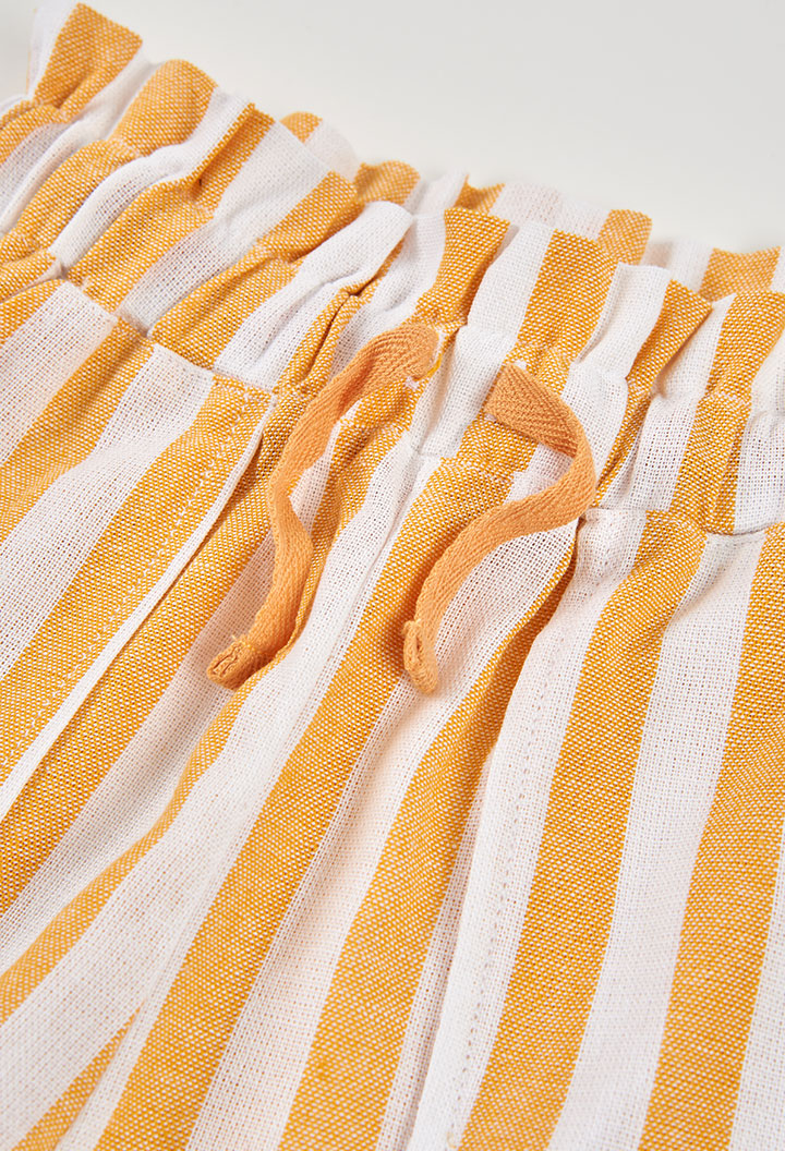 Boboli - shorts righe giallo