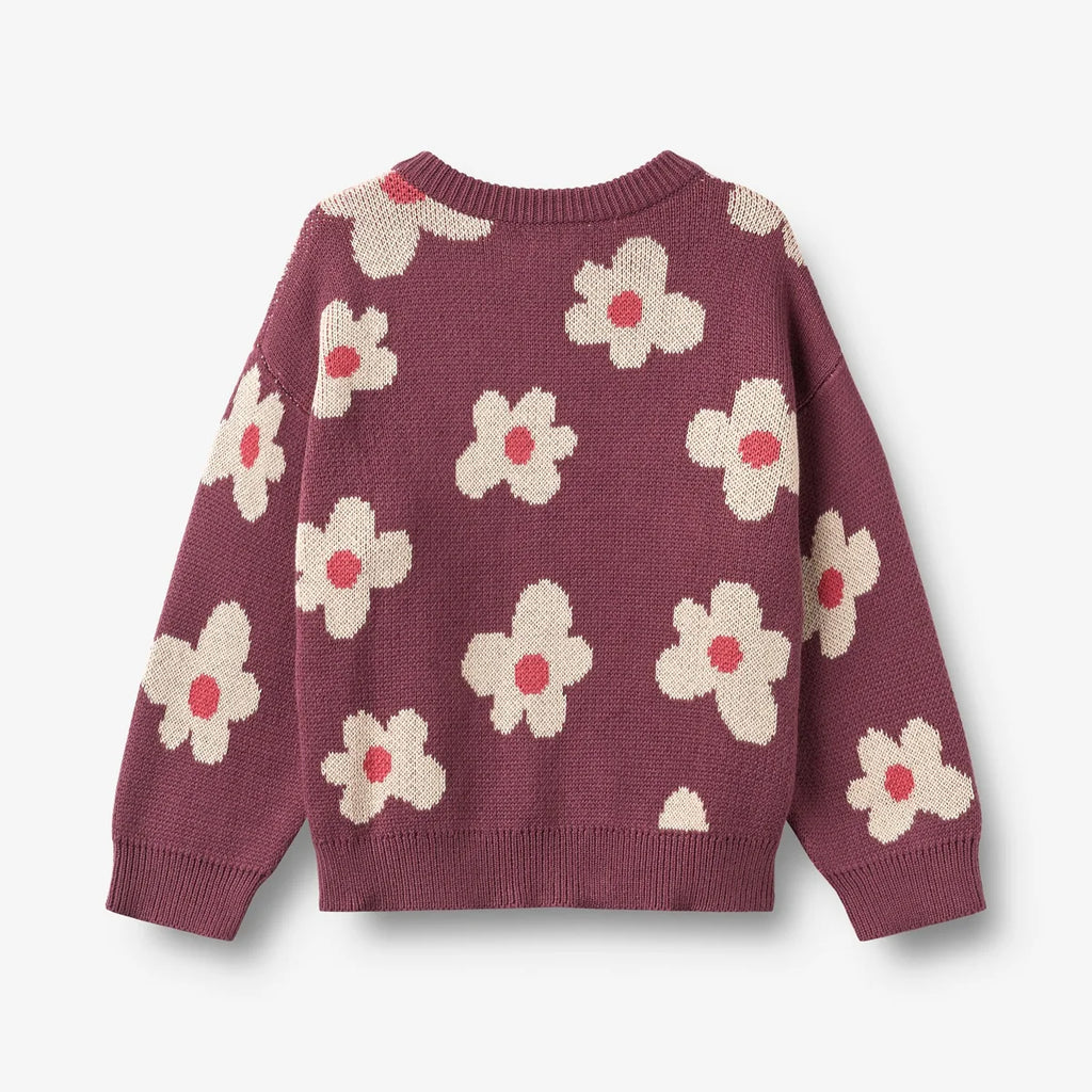Wheat - cardigan fiori