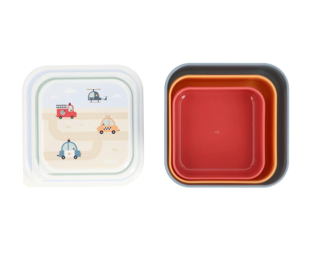 Tutete - porta snack 3pz city cars