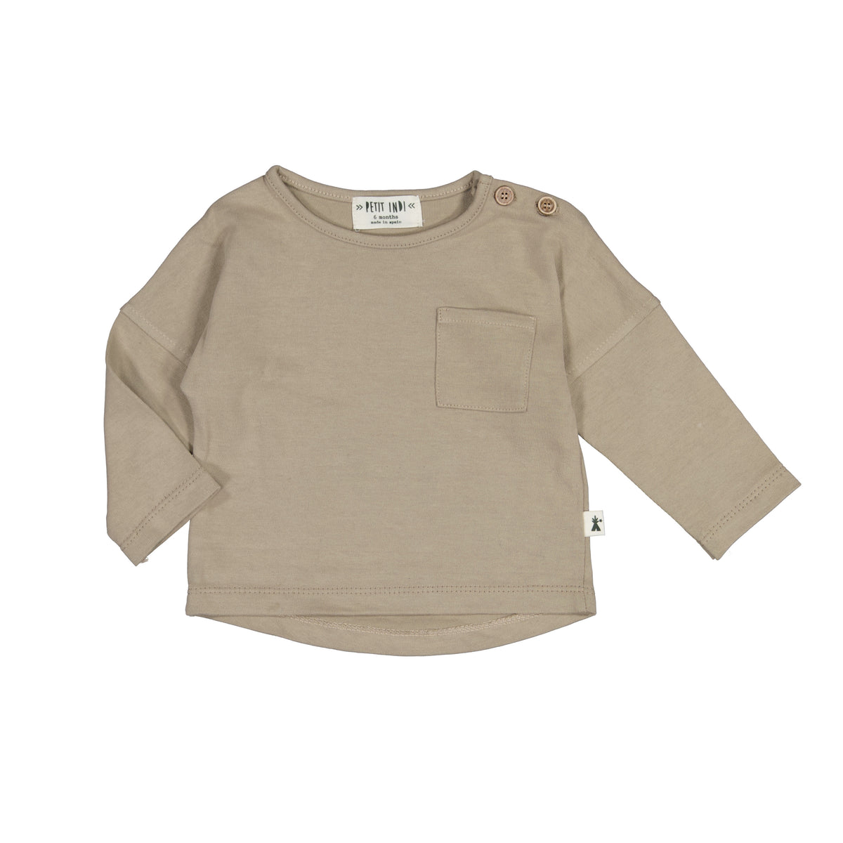 Petit Indi - maglietta cotone taschino