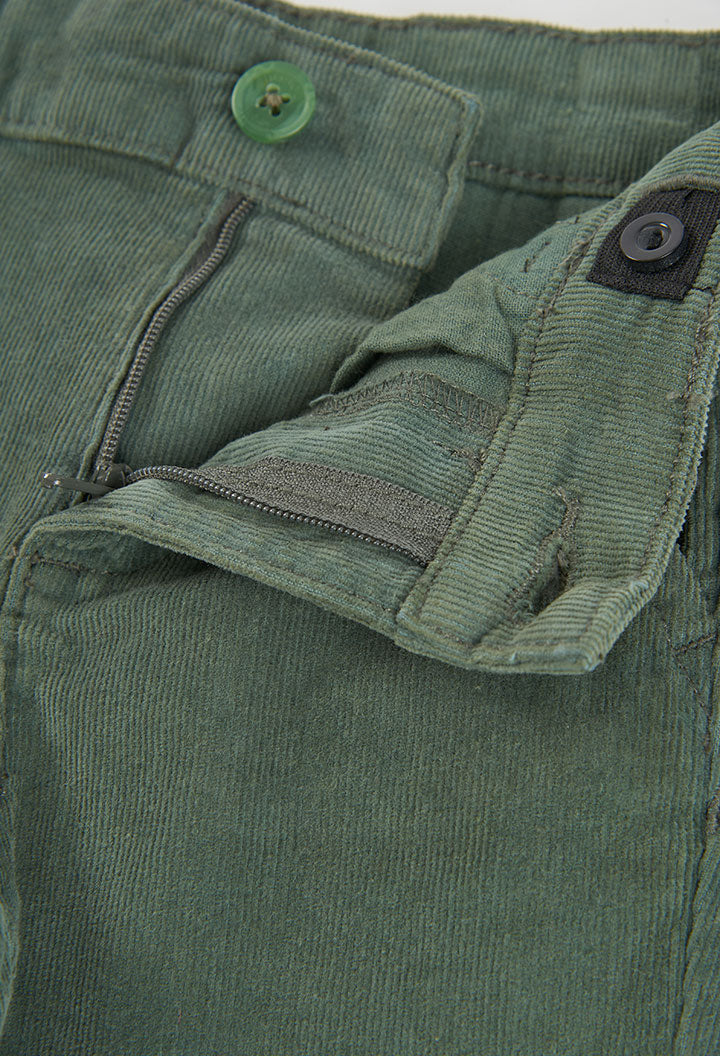 Boboli - pantalone verde salvia velluto