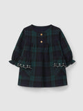 Snug - vestito quadri verde e blu