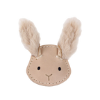 Donsje - Josy Exclusive Hairclip | Fluffy Bunny | Light Rust Leather