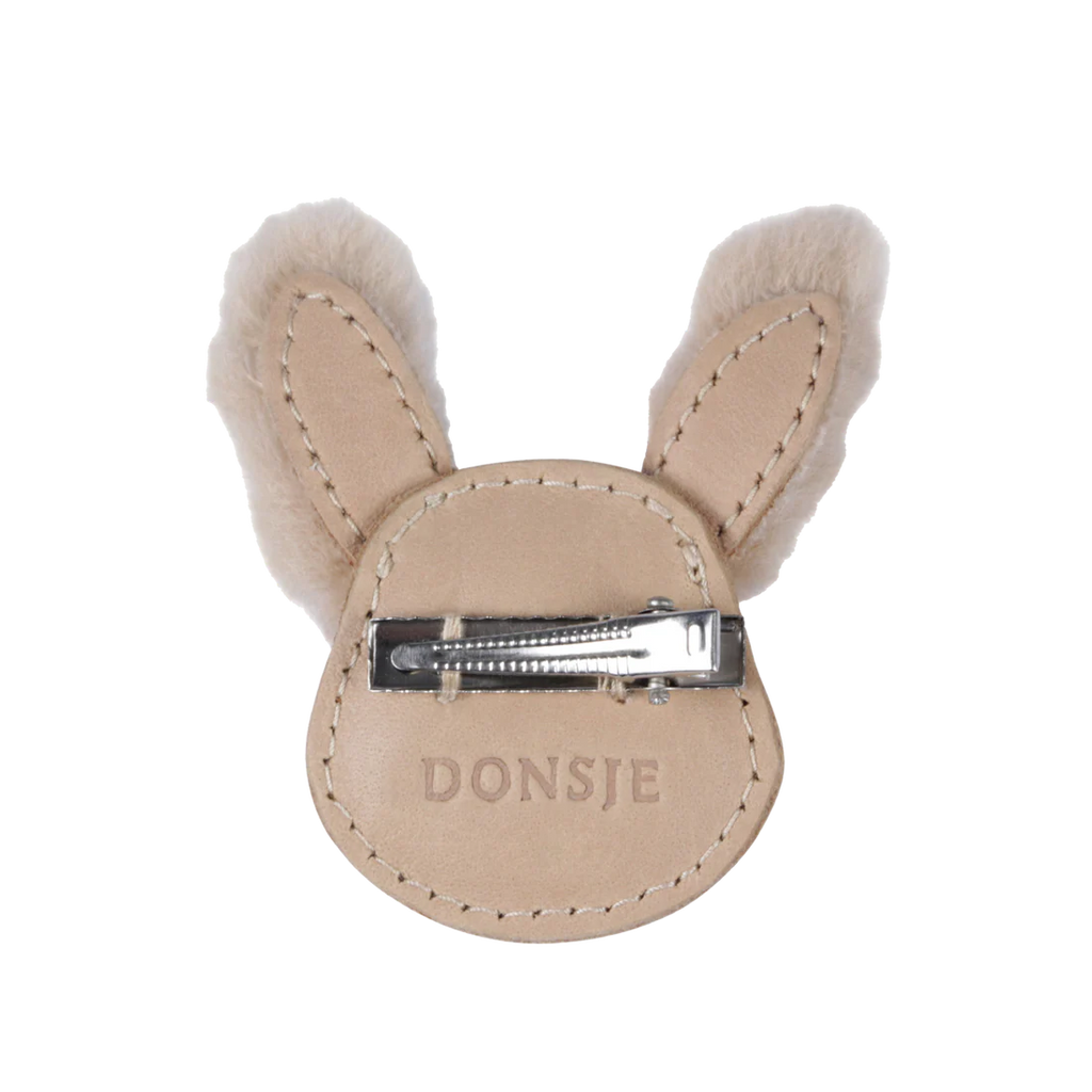 Donsje - Josy Exclusive Hairclip | Fluffy Bunny | Light Rust Leather