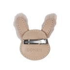 Donsje - Josy Exclusive Hairclip | Fluffy Bunny | Light Rust Leather