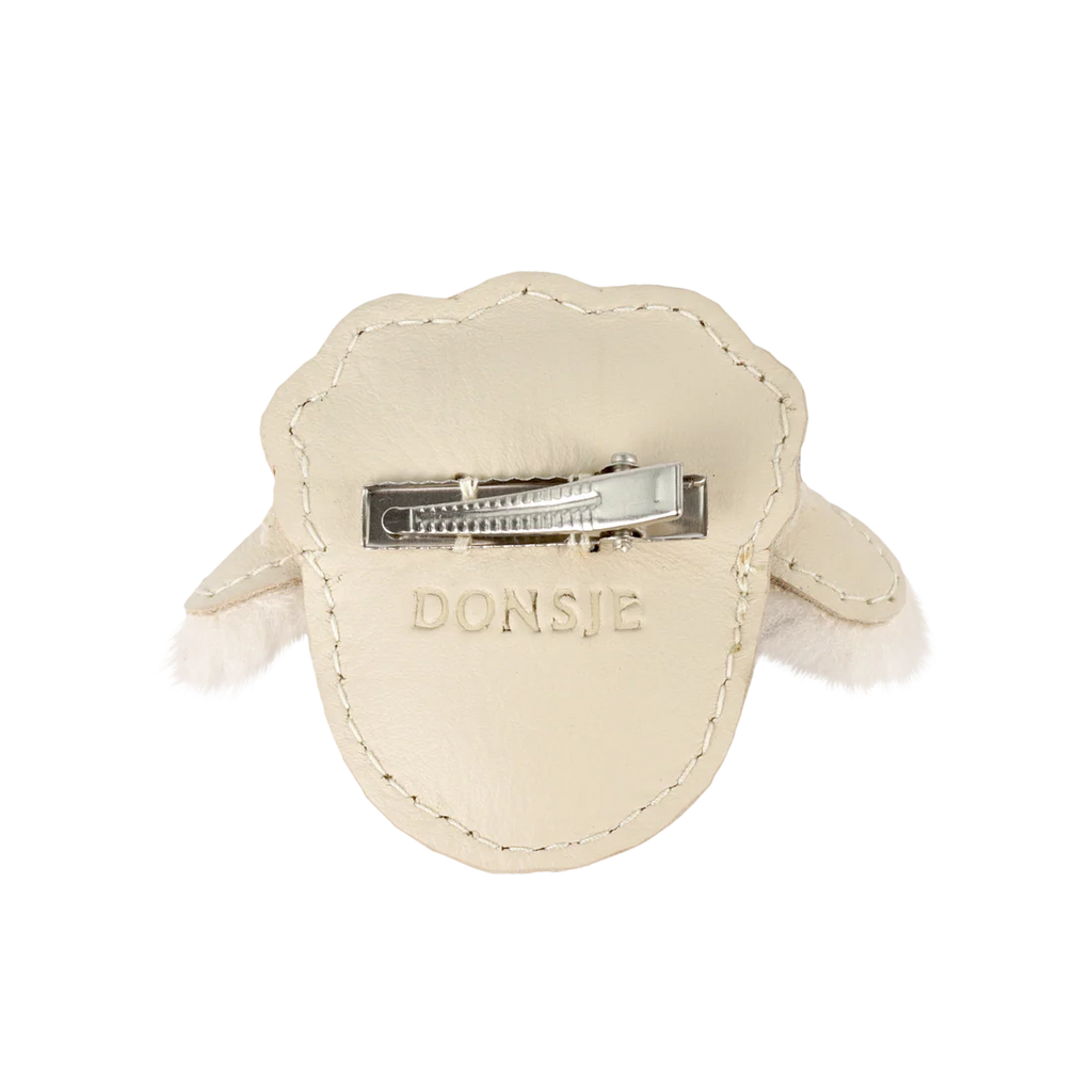 Donsje - Josy Exclusive Hairclip | Lammy | Cream Leather