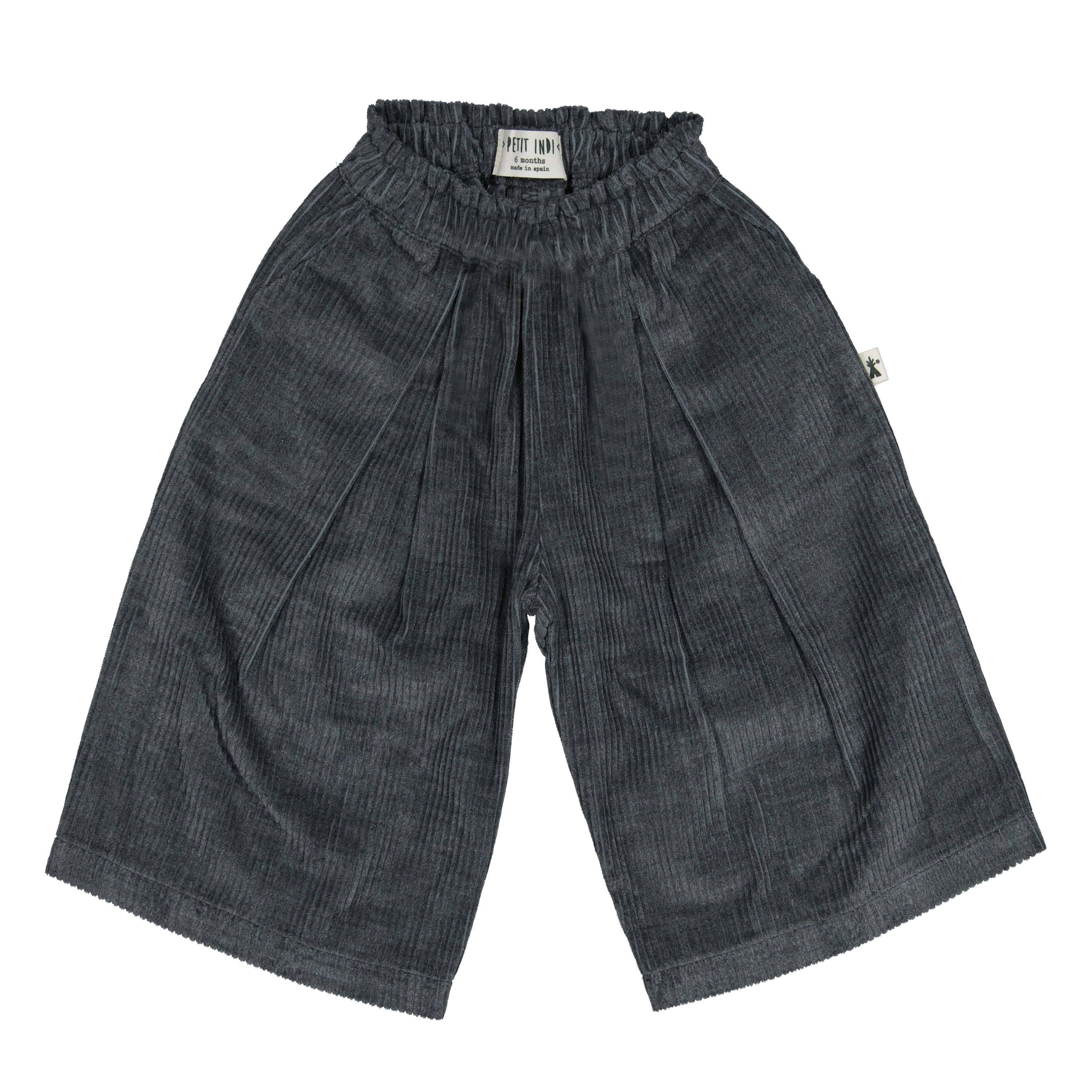 Petit Indi - pantalone velluto palazzo