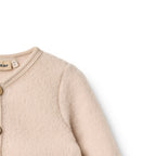Wheat - cardigan lana rosa cipria