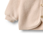 Wheat - cardigan lana rosa cipria