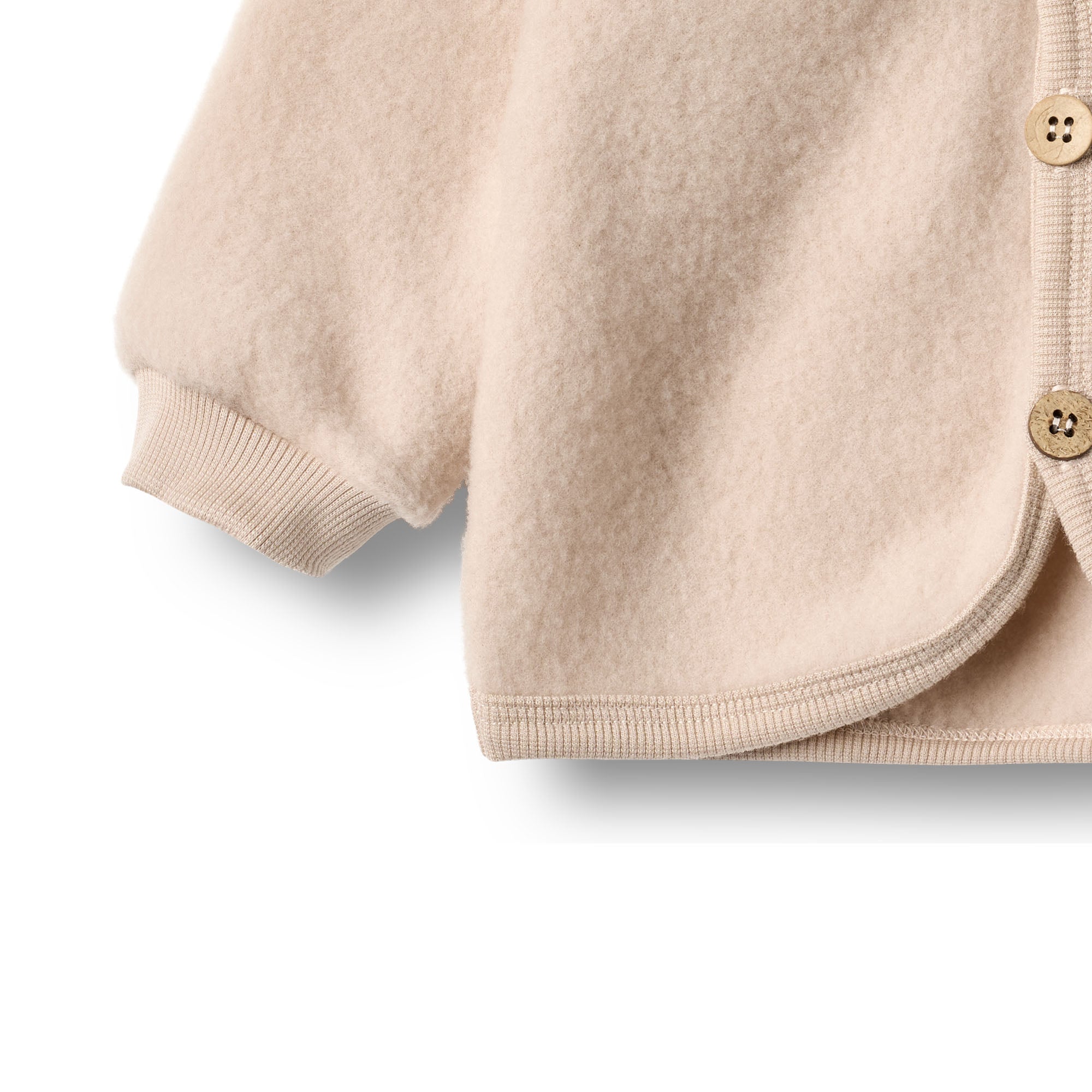 Wheat - cardigan lana rosa cipria