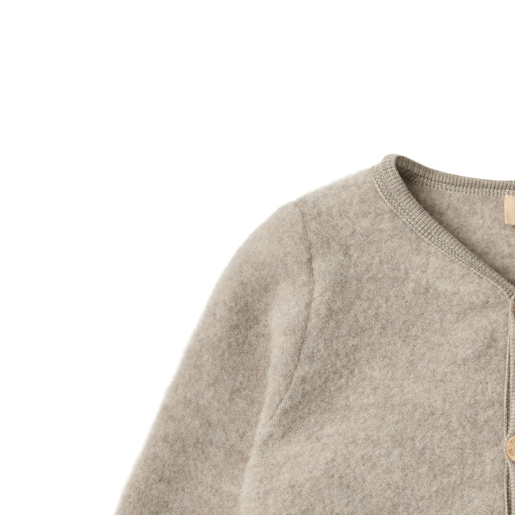 Wheat - cardigan lana grigio
