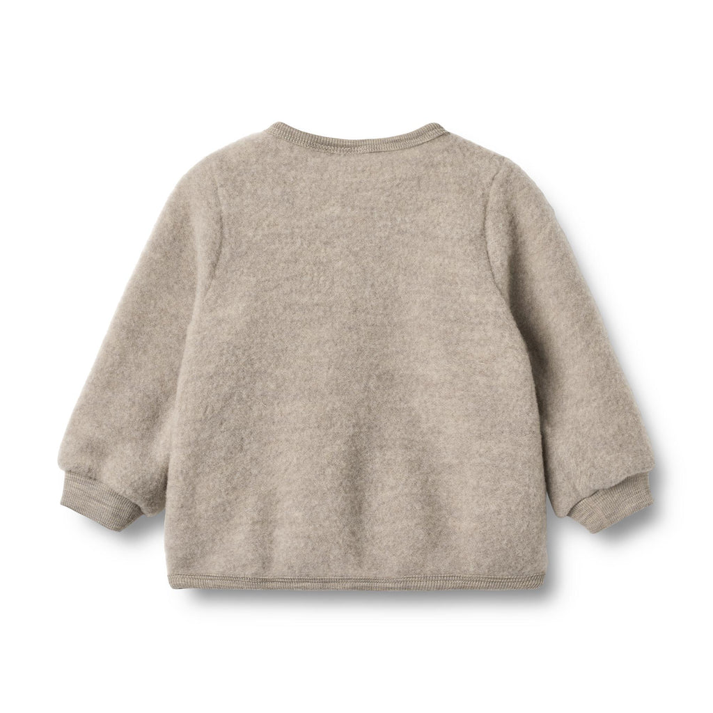 Wheat - cardigan lana grigio