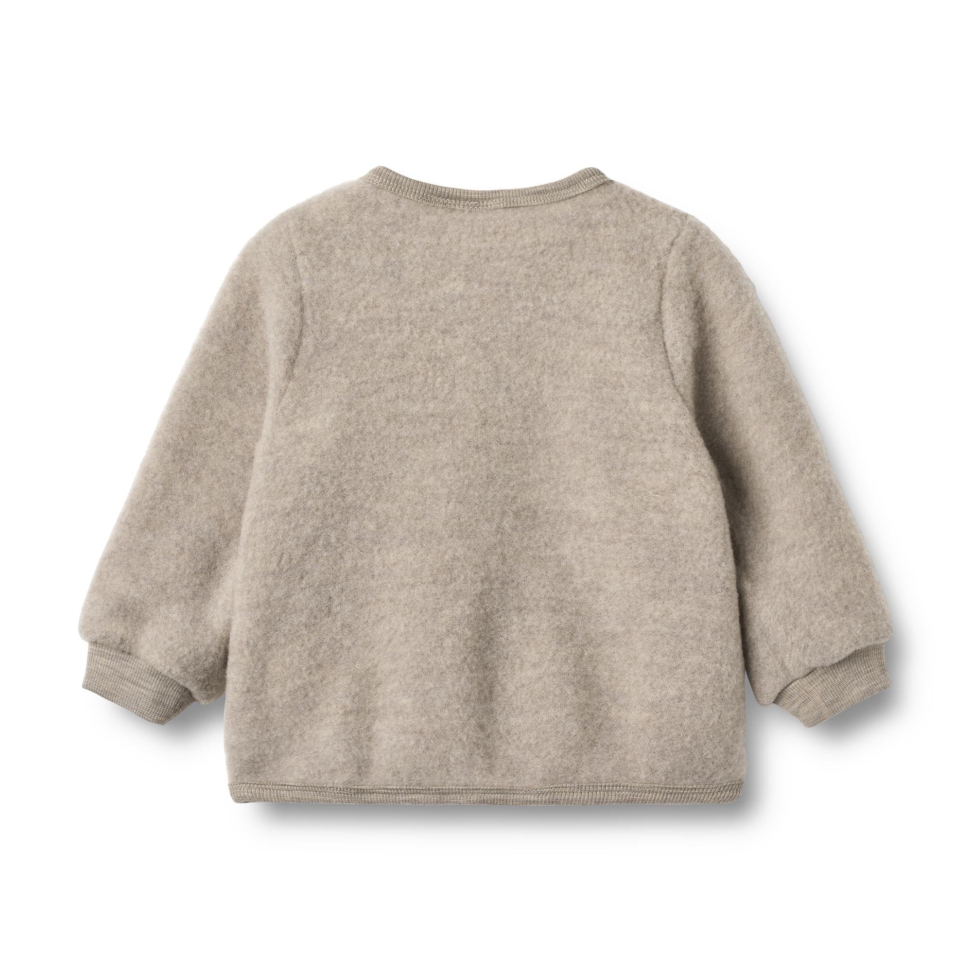 Wheat - cardigan lana grigio