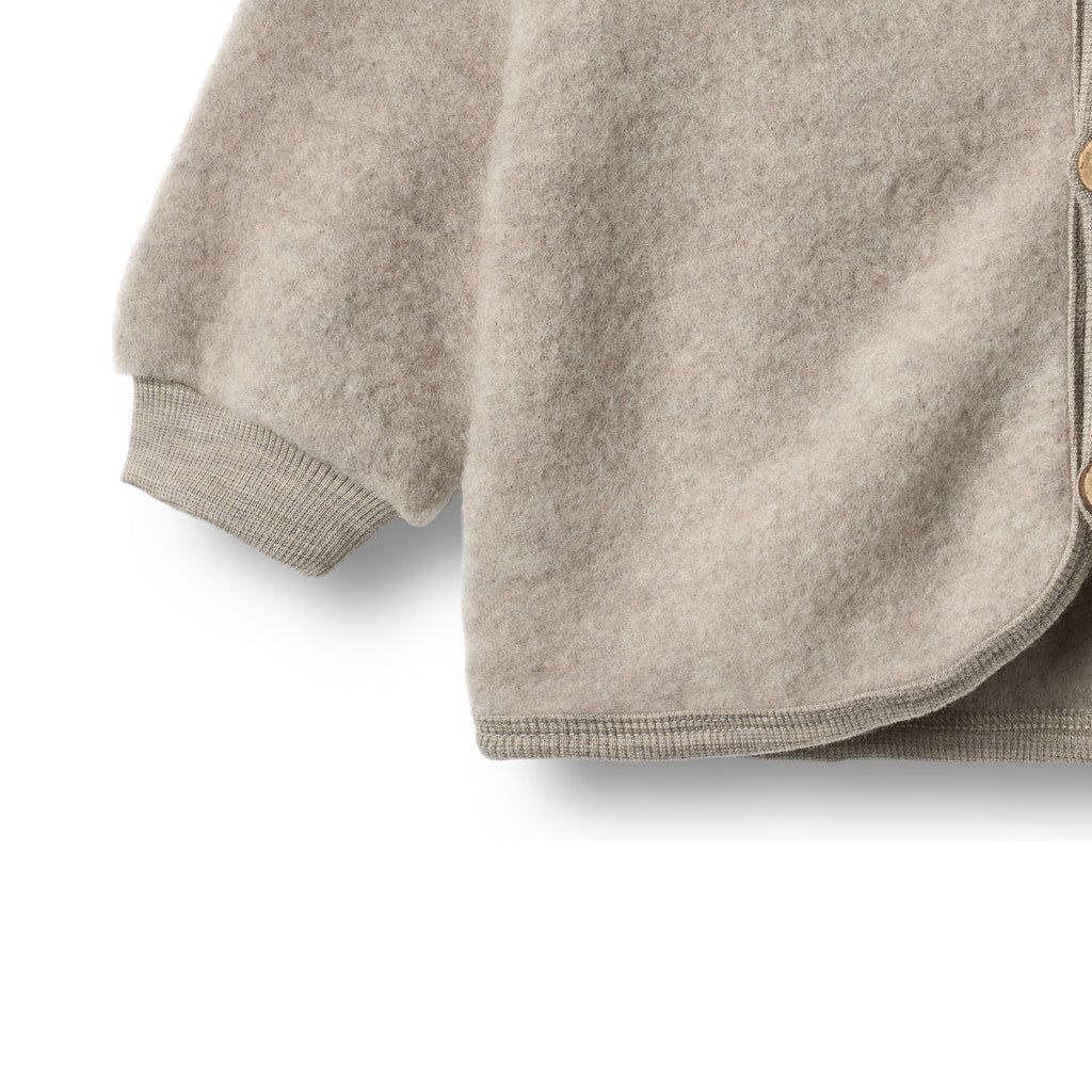 Wheat - cardigan lana grigio