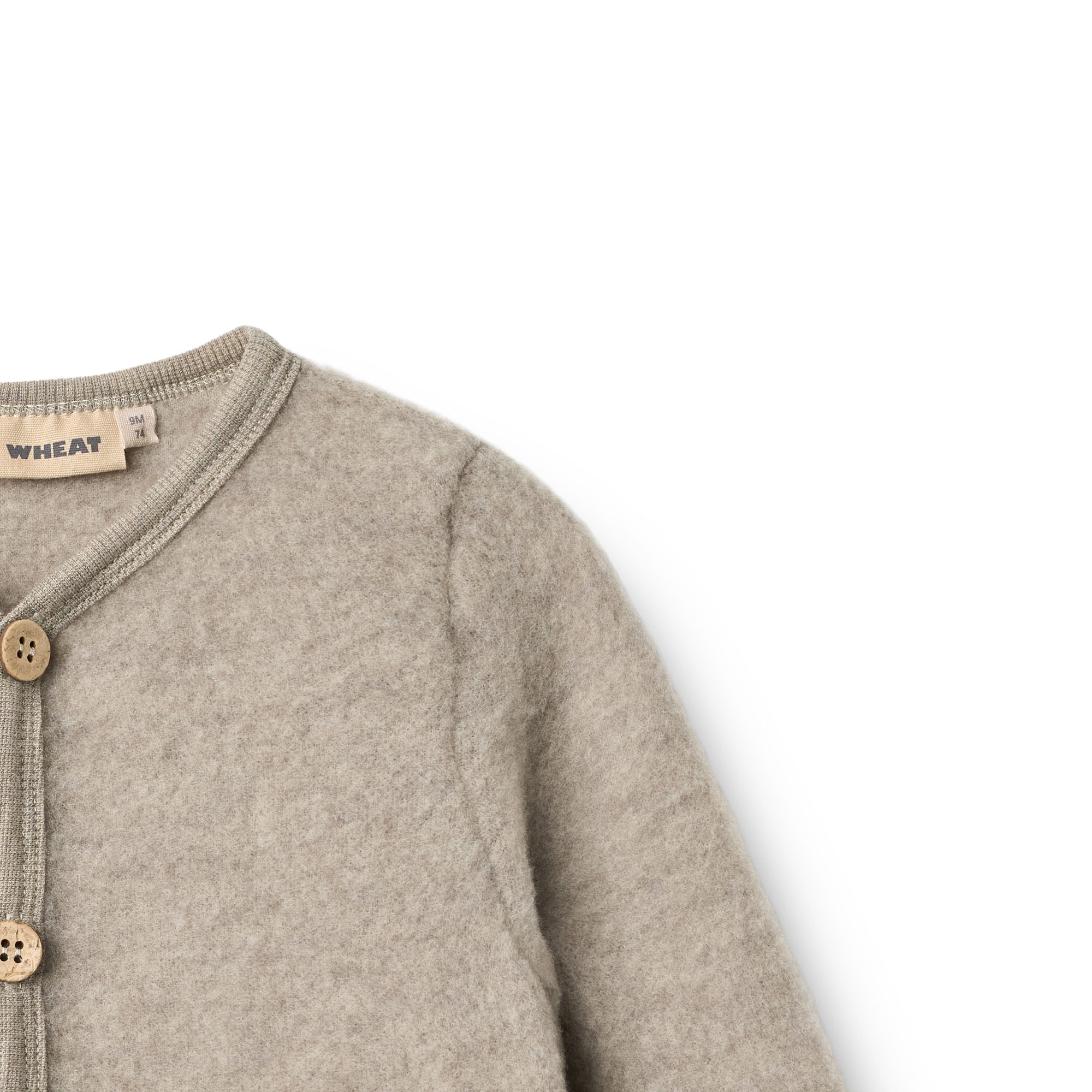 Wheat - cardigan lana grigio