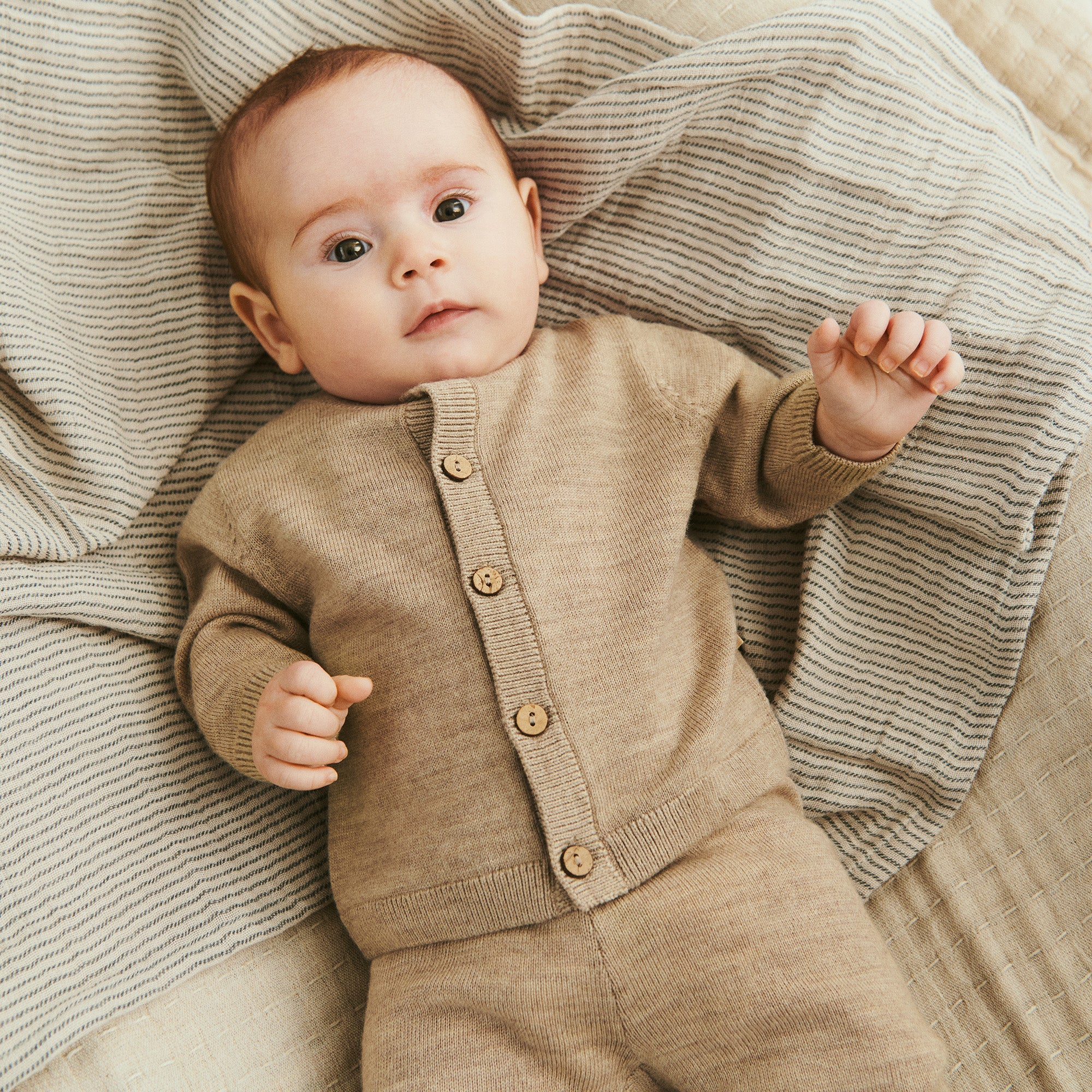 Wheat - set neonato in lana