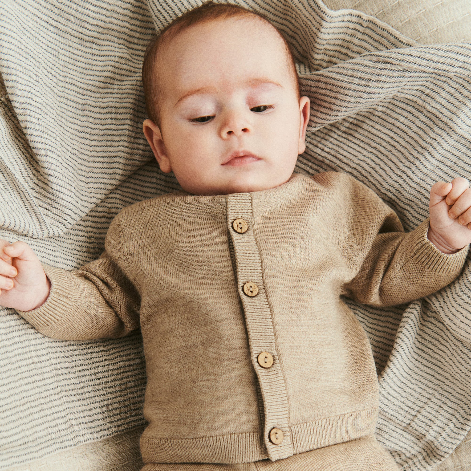 Wheat - set neonato in lana