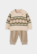 Boboli - set maglione e pantalone velluto
